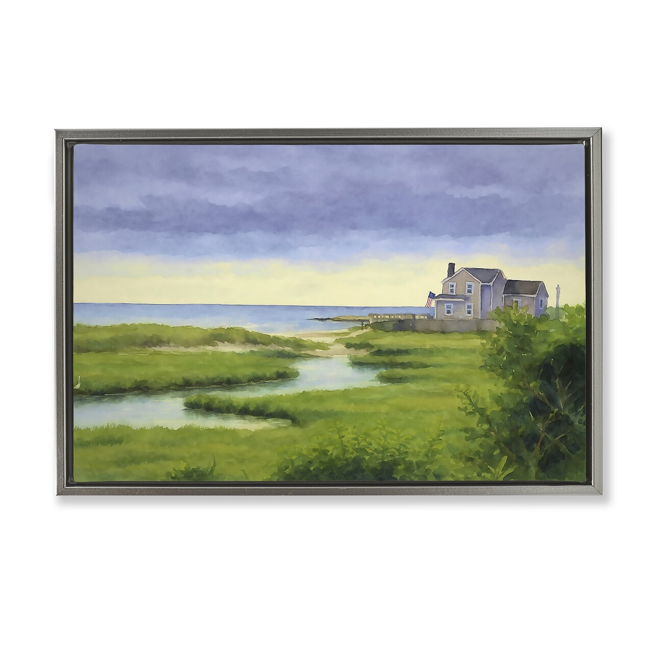 Stupell Industries Marshside Serenity on Cape Floating Frame, design by Grotto Studios